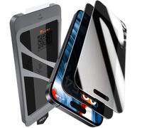 TAURI 2 Pezzi Privacy Pellicola Vetro Temperato per iPhone 15 Pro Max, Rimozione Automatica Della Polvere, Durezza 9H Protettiva Anti-Spy, Senza Bolle