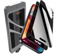 TAURI 2 Pezzi Privacy Pellicola Vetro Temperato per iPhone 15, Rimozione Automatica Della Polvere, Durezza 9H Protettiva Anti-Spy, Senza Bolle