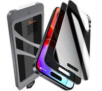 TAURI 2 Pezzi Privacy Pellicola Vetro Temperato per iPhone 16, Rimozione Automatica Della Polvere, Durezza 9H Protettiva Anti-Spy, Senza Bolle
