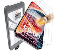 TAURI 3 Pezzi Pellicola Vetro Temperato per iPhone 15 6,1 Pollici, Rimozione Automatica Della Polvere, Durezza 9H Protettiva, Senza Bolle