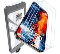 TAURI 3 Pezzi Pellicola Vetro Temperato per iPhone 15 Pro Max 6,7 Pollici, Rimozione Automatica Della Polvere, Durezza 9H Protettiva, Senza Bolle