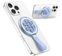 TAURI Supporto Universale Magnetico per Telefono con Ventosa - Montaggio a Mani Libere per Superfici Lisce (Muro, Vetro, Cruscotto) - Compatibile con Smartphone Magnetici, Blu