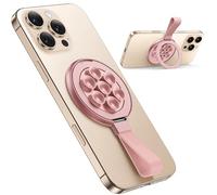 TAURI Supporto Universale Magnetico per Telefono con Ventosa - Montaggio a Mani Libere per Superfici Lisce (Muro, Vetro, Cruscotto) - Compatibile con Smartphone Magnetici, Rosa