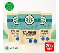 Taurina Pillole 700mg Amminoacidi 99% Energia Boost-100% Naturale & Vegan-90Caps