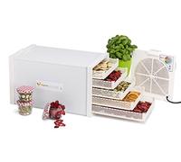 Tauro Essiccatori, Essiccatore alimentare Domus B5 a flusso orizzontale con 5 cestelli in materiale plastico, potenza 550W essicca fino a 3 Kg. Prodotto 100% Made in Italy