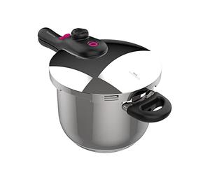 Tauru - Pentola a pressione Moments Rapid 8L. Realizzata in acciaio inox. Triplo sistema di sicurezza. Valvola regolabile e rimovibile. Ccool touch. Tutti i tipi di cucina. Lavabile in lavastoviglie