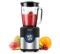 Taurus Amazing - Frullatore a caraffa JB1200XC | 1200W | 5 velocità + Turbo | Lame inox 6 lame | Caraffa in vetro 1,75L | Tritaghiaccio | LED | Lavabile in lavastoviglie