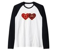 Taurus Aquarius Camicia San Valentino Zodiac Mystic Match Maglia con Maniche Raglan