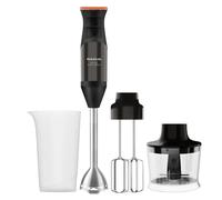 Taurus Bapi 1200 Rocket Complet - Frullatore a immersione, 1200W, 20 velocità regolabile, funzione Turbo, lame in acciaio inox, doppia frusta, bicchiere graduato 500 ml e tritatutto 350 ml