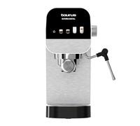Taurus - Caffettiera espresso Euforia digitale | 1350 W | Pressione 20 bar | Serbatoio 900 ml | Braccio 1 e 2 uscite | Vaporizzatore | Schermo tattile | Superficie calda tazze | Finiture in inox