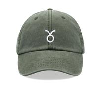 Taurus Cappello Baseball Vintage Slavato Unisex Papà Zodiaco Segno Birthday Gift
