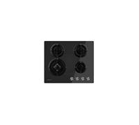 Taurus CG4HN/B - Piano cottura a gas, 7800W, 4 zone cottura, comandi meccanici, fiamma regolabile, triplo bruciatore rapido 3,3kW, valvole di sicurezza, adatto per metano, nero