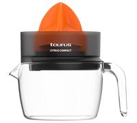 Taurus CITRUS COMPACT Spremiagrumi elettrico con braccio 30 W Nero, Arancione, Trasparente