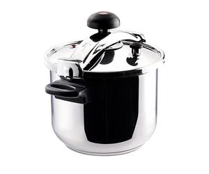 Taurus Classic Moments 8L - Pentola a pressione, capacità 8L, valvola di regolazione della pressione, tocco freddo, per tutti i fornelli, lavabile in lavastoviglie, chiusura con manopola girevole