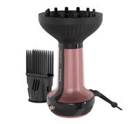 Phon Ionico con Diffusore Taurus Curly 800 Ionic 800W 3 Temperature 3 Velocità Rosa/Nero