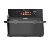 Taurus - Friggitrice ad aria Grill 360 XL | 10L | 4 Resistenze | 2800W | Schermo tattile | Cestello divisibile | Timer 60 min | 10 Programmi | Temp 60º-200ºC | Cottura simultanea