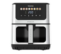 Taurus - Friggitrice ad Aria Air Fry Digital 7S View | 1600W | 6,5L | 8 Programmi | Touch Screen | Cottura Uniforme | Avviso Acustico | Senza BPA e PFOA | Manico Freddo | Ricettario Online