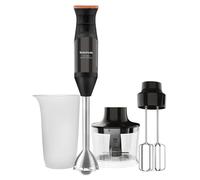 Taurus Bapi 1200 Rocket Complet - Frullatore a immersione, 1200W, 20 velocità regolabile, funzione Turbo, lame in acciaio inox, doppia frusta, bicchiere graduato 500 ml e tritatutto 350 ml