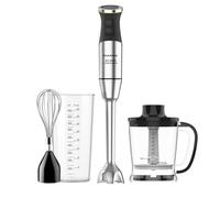 Taurus - Frullatore a Immersione XXL 1500W | 20 Velocità + TURBO | Lame Inox | Campana Antischizzi | Ergonomico | Senza BPA | Lavabile in Lavastoviglie | Tritaghiaccio | 3 Accessori