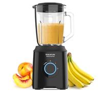 Taurus - Frullatore a Bicchiere Prior Glass 1500W | 2 Velocità + TURBO | Lame a 4 Fili Rimovibili | Design Elegante Nero | Sicurezza Antiscivolo | BPA Free