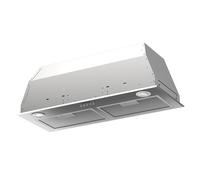 Taurus GF72IXAL Cappa aspirante fissa, inox, compatta da 72 cm di larghezza, 650 m3/h di aspirazione, 3 velocità, comandi meccanici, efficienza A, 200 W, filtri in alluminio lavabili multistrato, LED