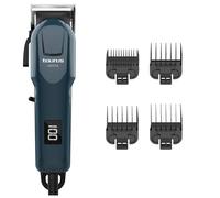 Taurus Hestia - Tagliacapelli, 5V, lame in acciaio inossidabile, display digitale, batteria al litio, autonomia 240 min, uso con e senza filo, design e funzionamento professionali