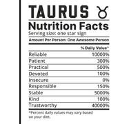 'Taurus' Horoscope Notebook: 8x10 Cornell Lined Journal | 120 Pages | Black & White Astrology-Themed Writing Notebook