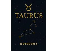 Taurus Journal: Zodiac Notebook | Astrology Constellation Cover | 120 Page Lined Notebook: A simple lined notebook featuring the Taurus zodiac sign and constellation design.