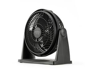 Taurus Libonotos, Ice Brise Mini - Mini circolatore d'aria, mini ventilatore da tavolo, diametro 25 cm, 2 velocità, 3 lame, inclinabile, sospensione a parete, silenzioso, potente, 28x13x28 cm