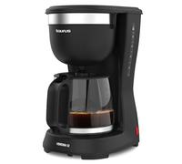 Taurus Verona 12 680 W 1250 ml Intense Flavour Tech, piastra riscaldante, filtro permanente lavabile, caraffa in vetro antigoccia, design compatto nero opaco, BPA Free