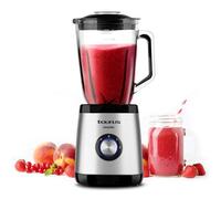 Taurus Magnum 1300 - Frullatore, caraffa di vetro da 1,5L, 1300W, 4 lame in acciaio inossidabile rimovibili, tritaghiaccio, bpa free, lavabile in lavastoviglie, 2 velocità + Turbo