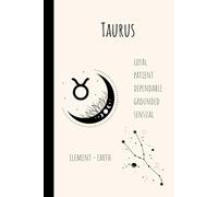 Taurus Notebook: Dependable & Grounded: A Beautiful 6x9 inch Hardcover Notebook with 120 Lined Pages, Featuring Captivating Zodiac-Themed Designs - Perfect for Writing, Journaling, and Gifting.