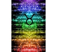 Taurus Pride Rainbow Crystal Notebook - Celebrate Your Zodiac Star Sign and Let Your Colors Sparkle