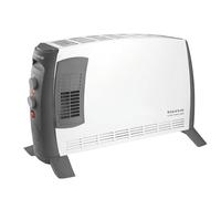 Taurus - Radiatore convettore Clima Turbo 2000 | 2000W | 3 livelli di calore + Turbo | Termostato Regolabile | Per superfici fino a 20m² | Piedini inclusi | Maniglia di trasporto