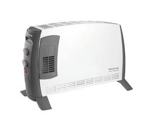 Taurus - Radiatore convettore Clima Turbo 2000 | 2000W | 3 livelli di calore + Turbo | Termostato Regolabile | Per superfici fino a 20m² | Piedini inclusi | Maniglia di trasporto
