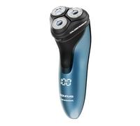 Taurus - Rasoio elettrico uomo + 100 min autonomia | 3 testine Water Shave | Barba secca e bagnata | Rifinitore basette | Total Curve Technology | Uso con/senza filo | Ergonomico da viaggio