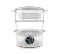 Taurus Salutecook Vaporiera, 800 W, 1 Liter, Plastica, Bianco