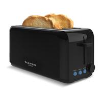 Taurus - Tostapane Amazing TO3000 1450W | 2 Fessure Extra Lunghe | 6 Livelli di Tostatura | Funzioni Scongelamento, Riscaldamento e Stop | Sistema Auto-Centrante | Sollevamento Extra | Acciaio Inox