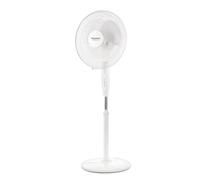 Taurus - Ventilatore a Piantana Greco 16CR Pure 45W | Oscillante | Inclinazione regolabile | 3 Pale 40cm | 3 Velocità | Altezza regolabile | Base rotonda | Griglia rimovibile | Maniglia | Bianco