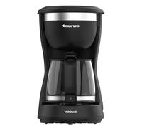 Taurus Verona 6, 600 W, 600 ml, Intense Flavour Tech, piastra riscaldante, filtro permanente lavabile, caraffa in vetro antigoccia, design compatto nero opaco, BPA Free