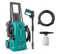 Taurus Walk on Water - Idropulitrice, 1600 W, 135 bar, portata massima 6,8 l/min, tubo a pressione da 5 m, erogatore di sapone integrato, angolo di spruzzo 0-60, blu e grigio