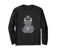 Taurus Zen Cat Astrologia Maglia a Manica