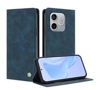 TAUYN Cover Custodia Folio in Pelle per Honor 600 Lite | Design a Flip Magnetico Premium PU Pelle Antiurto Wallet Case, con Supporto & Porta Carta Protezione Completa. Blu scuro