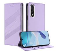 TAUYN Cover Custodia Folio in Pelle per OnePlus Nord 5 5G, Premium PU/TPU Pelle Flip Antiurto Wallet Case, con Supporto & Porta Carta. Viola chiaro