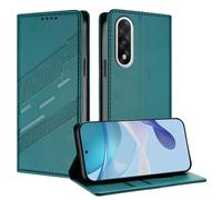 TAUYN Cover Custodia Folio in Pelle per OnePlus Nord 5 5G, Premium PU/TPU Pelle Flip Antiurto Wallet Case, con Supporto & Porta Carta. Verde scuro