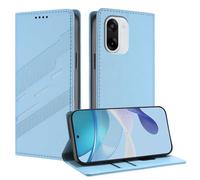 TAUYN Cover Custodia Folio in Pelle per OnePlus Nord CE5 5G, Premium PU/TPU Pelle Flip Antiurto Wallet Case, con Supporto & Porta Carta. Azzurro chiaro