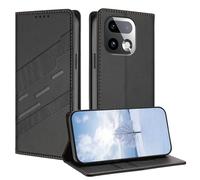TAUYN Cover Custodia Folio in Pelle per Realme 16 Pro Plus/16 Pro+ | Premium PU/TPU Pelle Flip Antiurto Wallet Case, con Supporto & Porta Carta. Nero