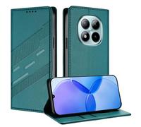 TAUYN Cover Custodia Folio in Pelle per Xiaomi Redmi Note 15 Pro Plus/Note 15 Pro+/Poco M8 Pro 5G, Premium PU/TPU Pelle Flip Antiurto Wallet Case, con Supporto & Porta Carta. Verde scuro