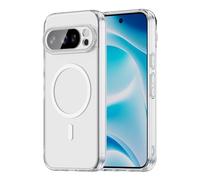 TAUYN Cover per Google Pixel 10/10 Pro, Slim TPU Bumper + Retro Trasparente in PC, con MagSafe Protezione Antiurto e Resistente ai Graffi, Rinforzare la con Quattro Angoli Case Cover. Trasparente