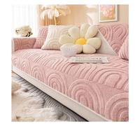 Tauzveok Coperte Divani Sedili, Copridivano Pile Corallo, Proteggi Divano Peluche,Antiscivolo 3 4 2 1 Posti, Coperta Protettiva per Divano Animali Domestici,Rosa,70 * 180cm
